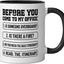 Taza Cerámica Humorística para Crucero Negro/Blanco