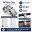Clips alfombras pesadas 1pulg plata 10 Pzas