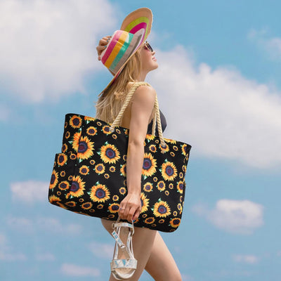Bolsa playa mujer impermeable a prueba de arena con cremallera