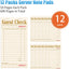 Bloc notas servidor 12 pzas 600 hojas papel natural