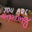 Letrero LED neon You Are Amazing para niños dormitorio aula