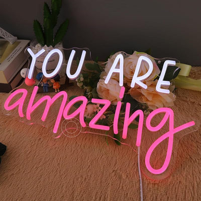 Letrero LED neon You Are Amazing para niños dormitorio aula