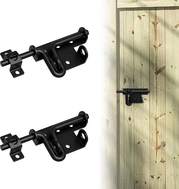 Pestillo puerta metal grueso para valla cobertizo 2uds