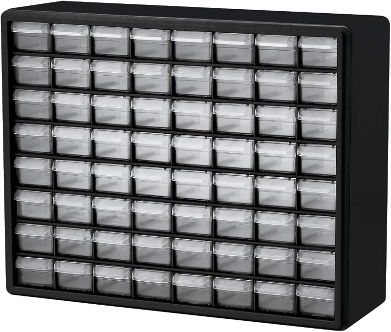 10164 Cajón plástico 20x16" color negro 64pzas