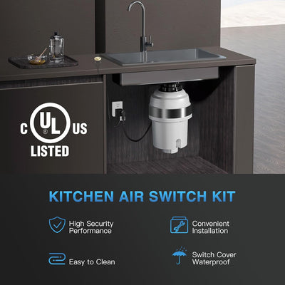 Set interruptor aire para eliminación basura certificado UL