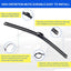 Set limpiaparabrisas 26pulg con trasero 14pulg set 3