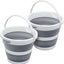 2 Cubos Plegables 5L Sin BPA para Hogar y Exterior