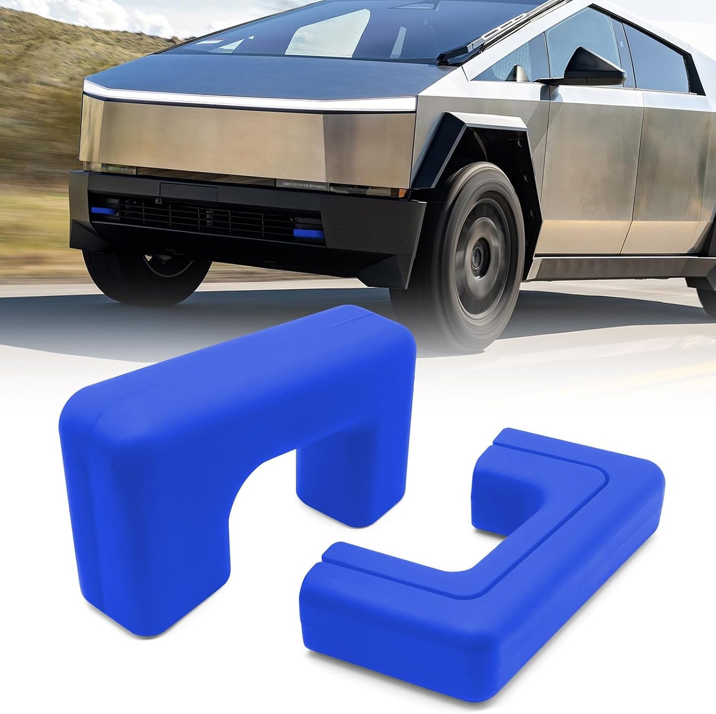 Cubiertas enganche remolque Tesla Cybertruck 24-25 azul 2uds