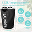 Cesta lavandería plegable 125L tela color negro