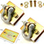 2 Soportes Horquilla Atornillados 1/2" Con Placa