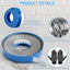 Correa tubo metal galvanizado 3/4pulg 32.8ft con estuche