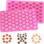 2 Moldes Silicona Corazón Antiadherente para Caramelos Chocolate