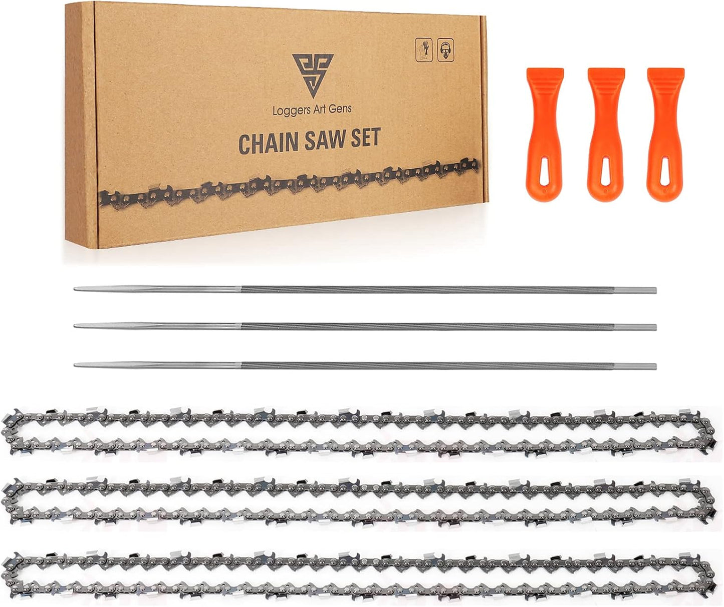 3 Pzas Cadena Sierra Pértiga 8" Repuesto Harbor Freight 33DL