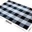 Alfombra algodón a cuadros 27.5x43pulg uso interior y exterior