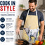 Delantal cocina para adultos unisex grande multicolor