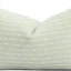 Funda almohada lumbar lino 12x20" repelente agua rayas