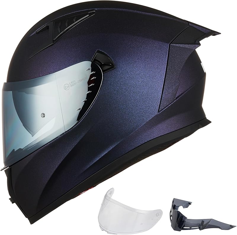 Casco motocicleta Z501 Pinlock visera transparente tintada