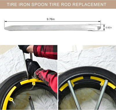 Cuchara hierro 9.8pulg herramienta cambio rueda motocicleta