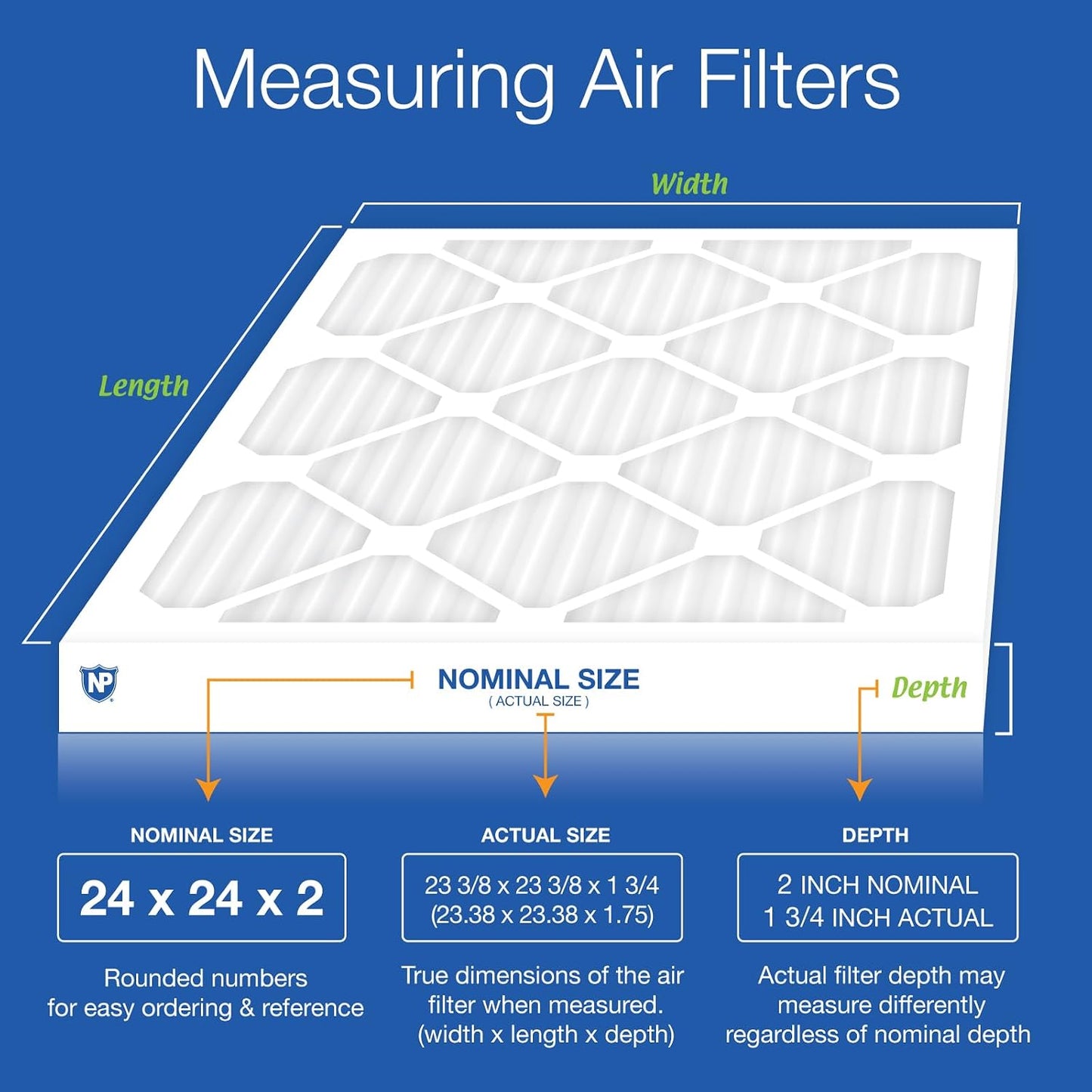Filtros aire MERV 14 Plus Carbon 24x24x2