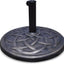 Base sombrilla resina 43lb soporte redondo perilla ajustable