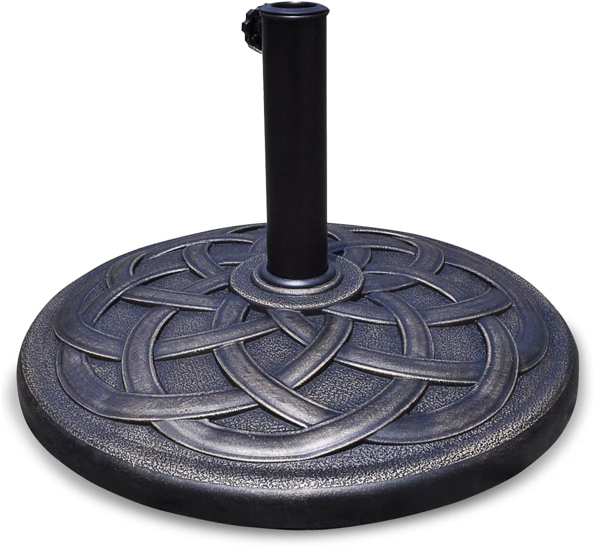 Base sombrilla resina 43lb soporte redondo perilla ajustable