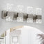 Lámparas baño níquel cepillado LED 6000K 4 luces