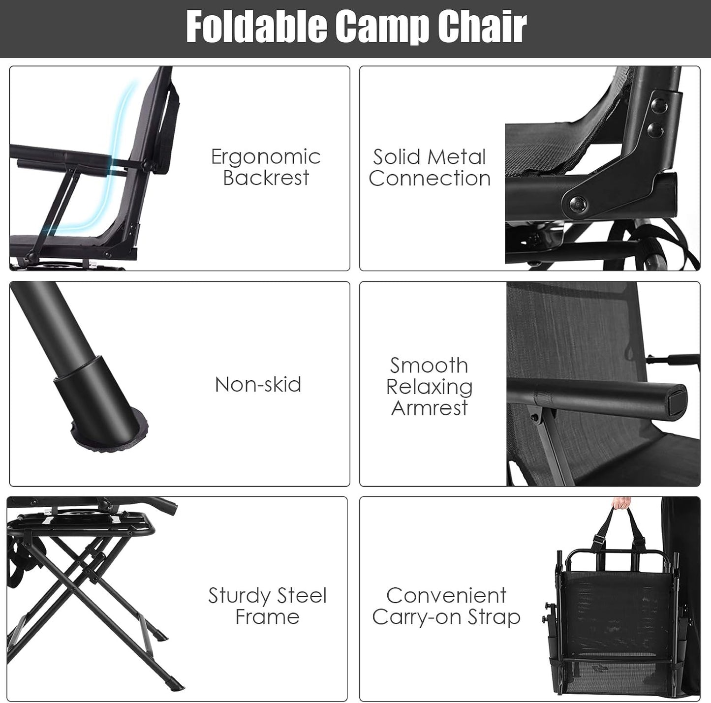 Silla ciega giratoria 360 con reposabrazos metal para