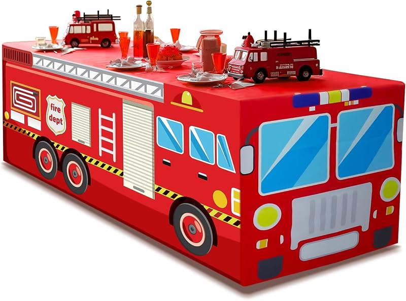Mantel camión bomberos cumpleaños niño varón