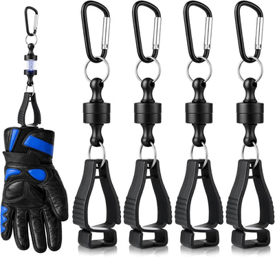 4 Clips Magnéticos para Guantes Trabajo Seguridad