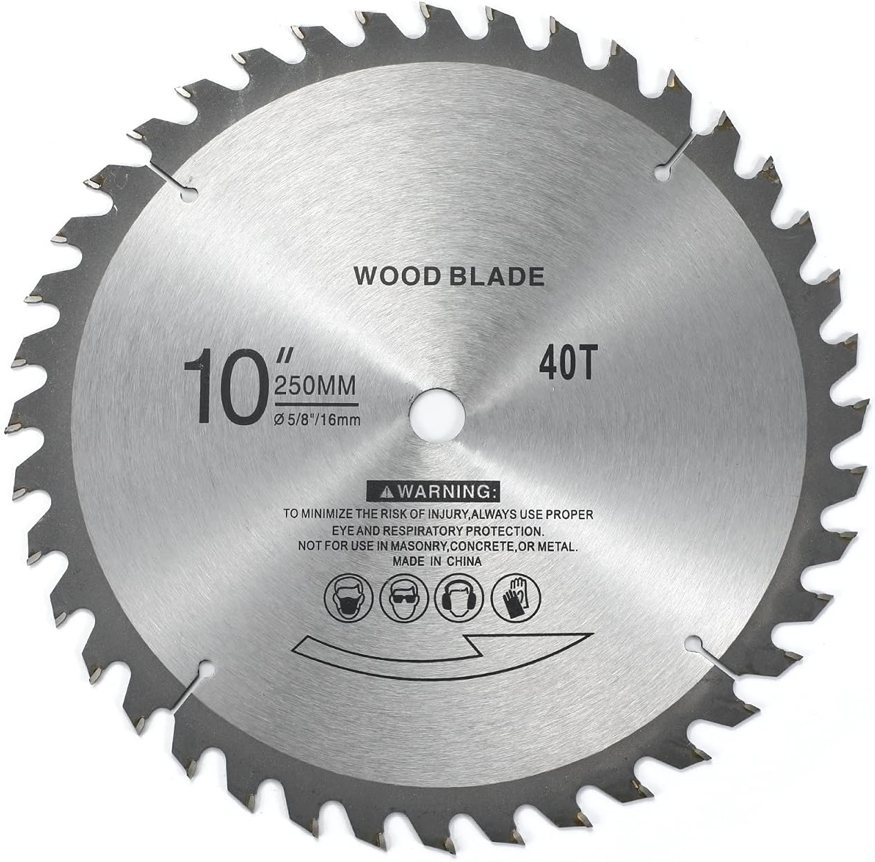 Hoja sierra inglete carburo 40t 10 pulg madera