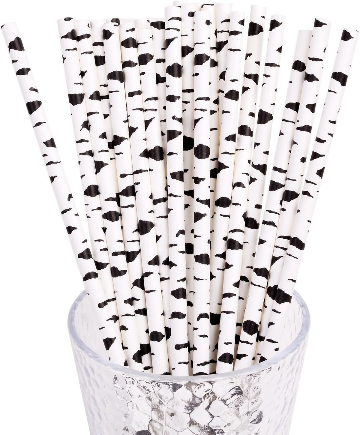 100 Pajitas Papel Abedul Biodegradable para Fiestas