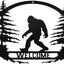 Letrero metal Welcome Sasquatch para interiores y exteriores