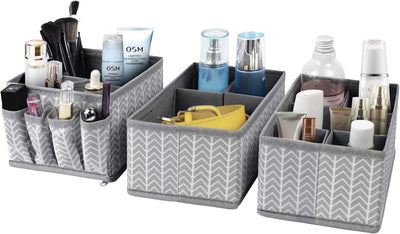 Caja organizadora cosméticos ajustable divisor cajón