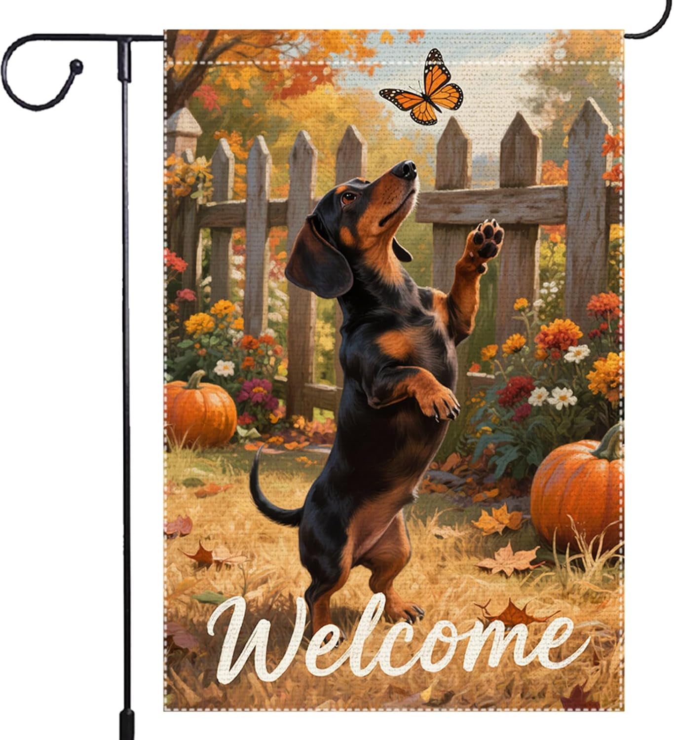 Bandera jardín otoño 12x18pulg doble cara patio