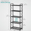 Estante metal 5 niveles malla densa 12.6x23.6x57.3"
