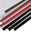 5 Protectores esquina metal negro 48" autoadhesivos