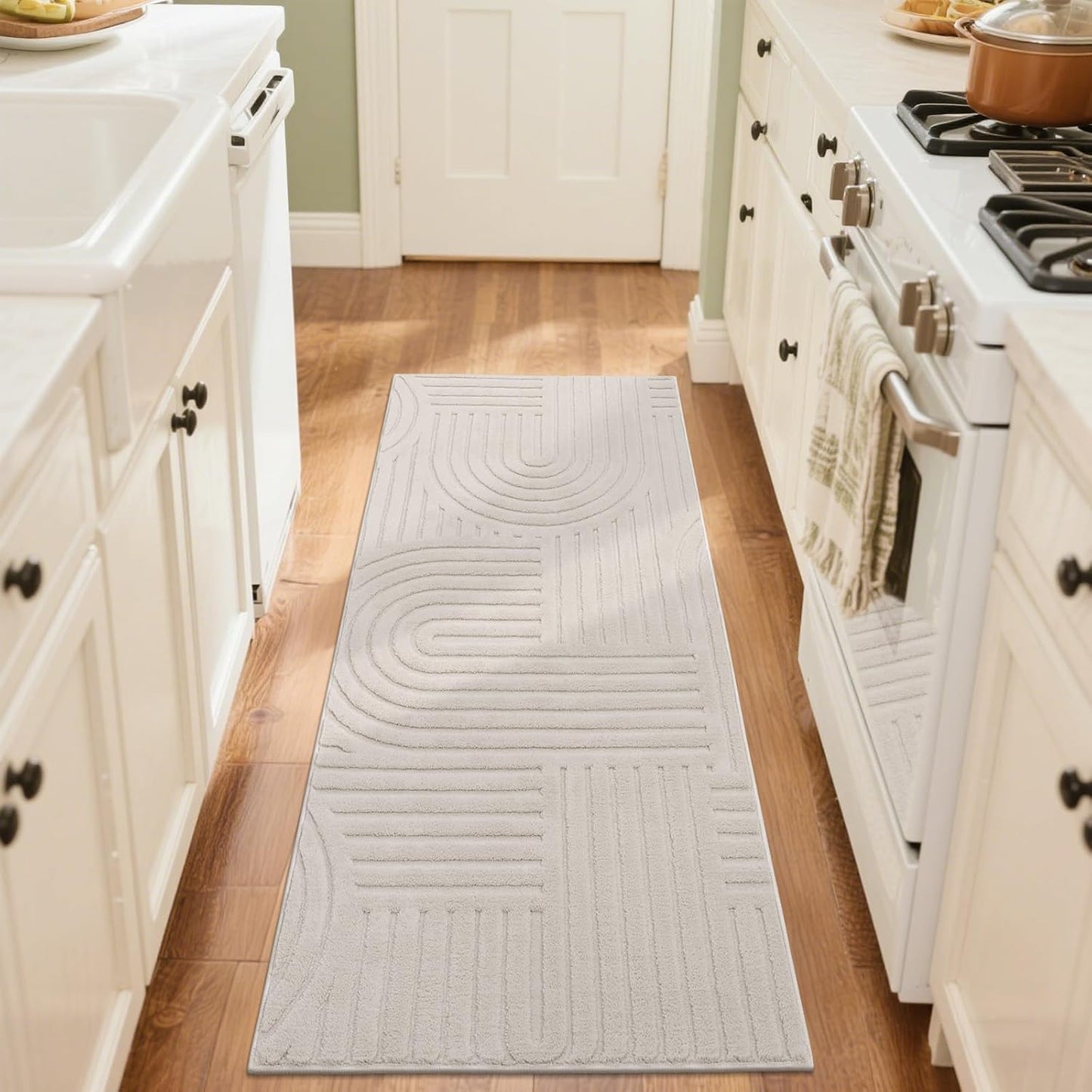 Alfombra pasillo pelo alto y bajo 2x5ft antiderrap lavable