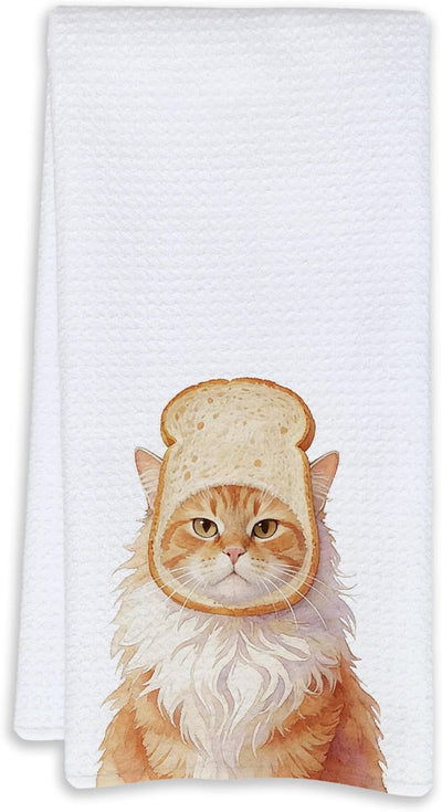 Toallas cocina gato naranja regalo para panaderos 16x24pulg
