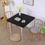 Cubierta mesa cóctel cuadrada spandex 38x38pulg e-negro