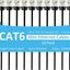 Cable Ethernet Cat6 3ft 10 Pzas trenzado nailon 1gbps