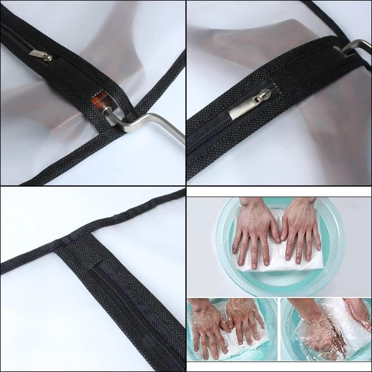 12 Pzas Bolsas Transparentes para Vestidos Viaje
