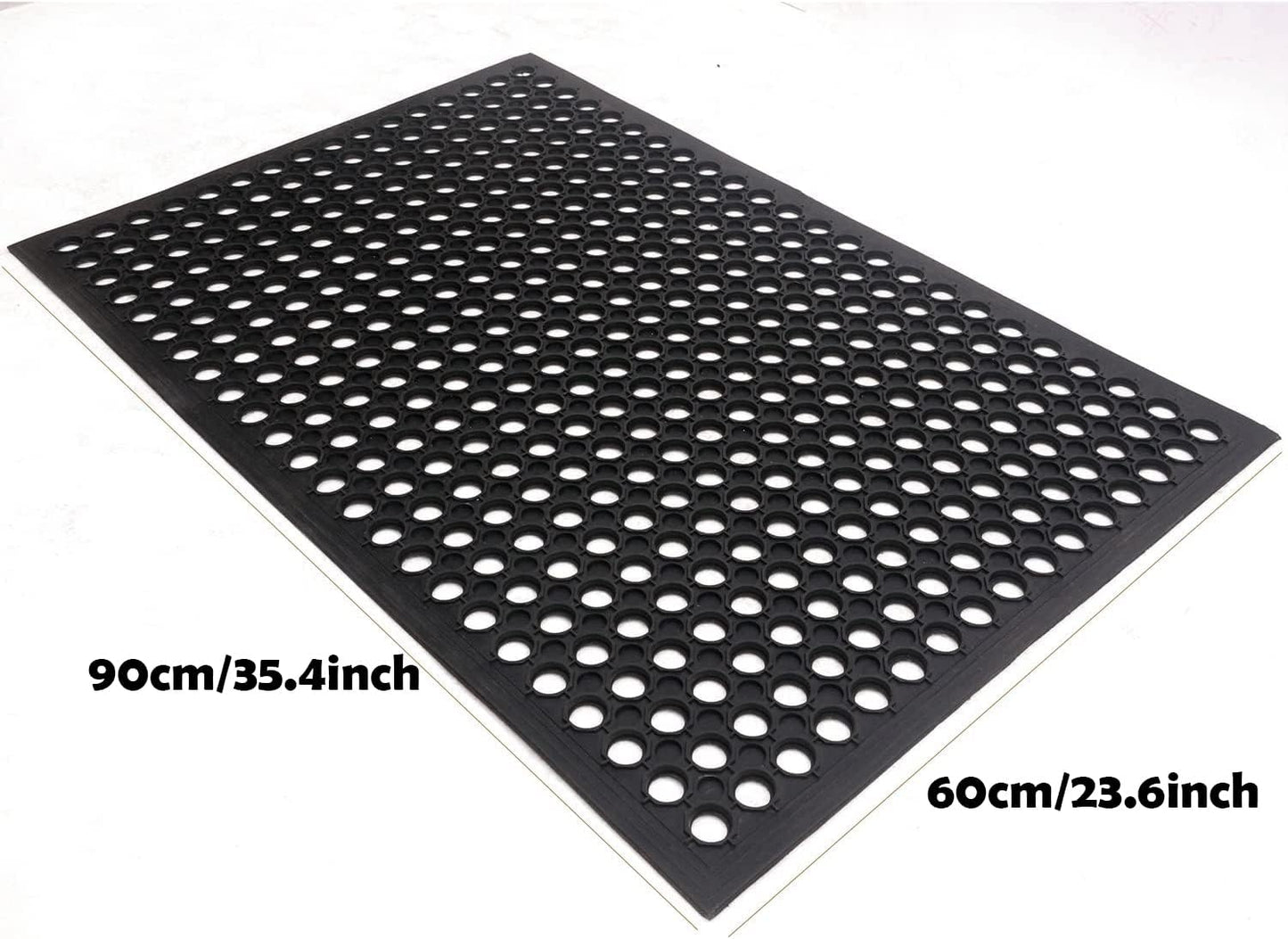 Felpudo antiderrap 35x24" para cocina garaje jardín