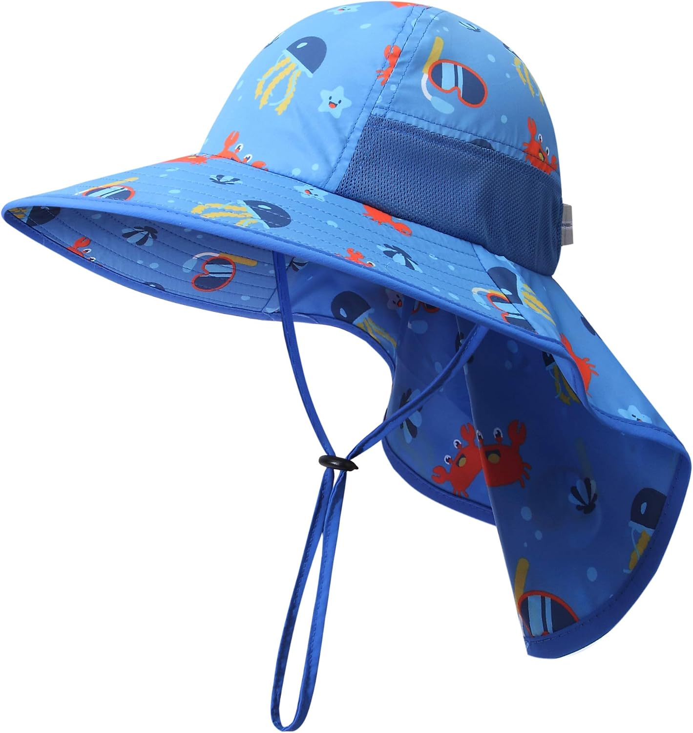 Sombrero sol UPF50 para niños 3-10 años con solapa cuello