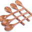 6 Cucharas Madera Manga Larga 8.2pulg Comida Coreana