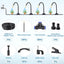 Kit riego goteo manguera 66pulg 20 boquillas