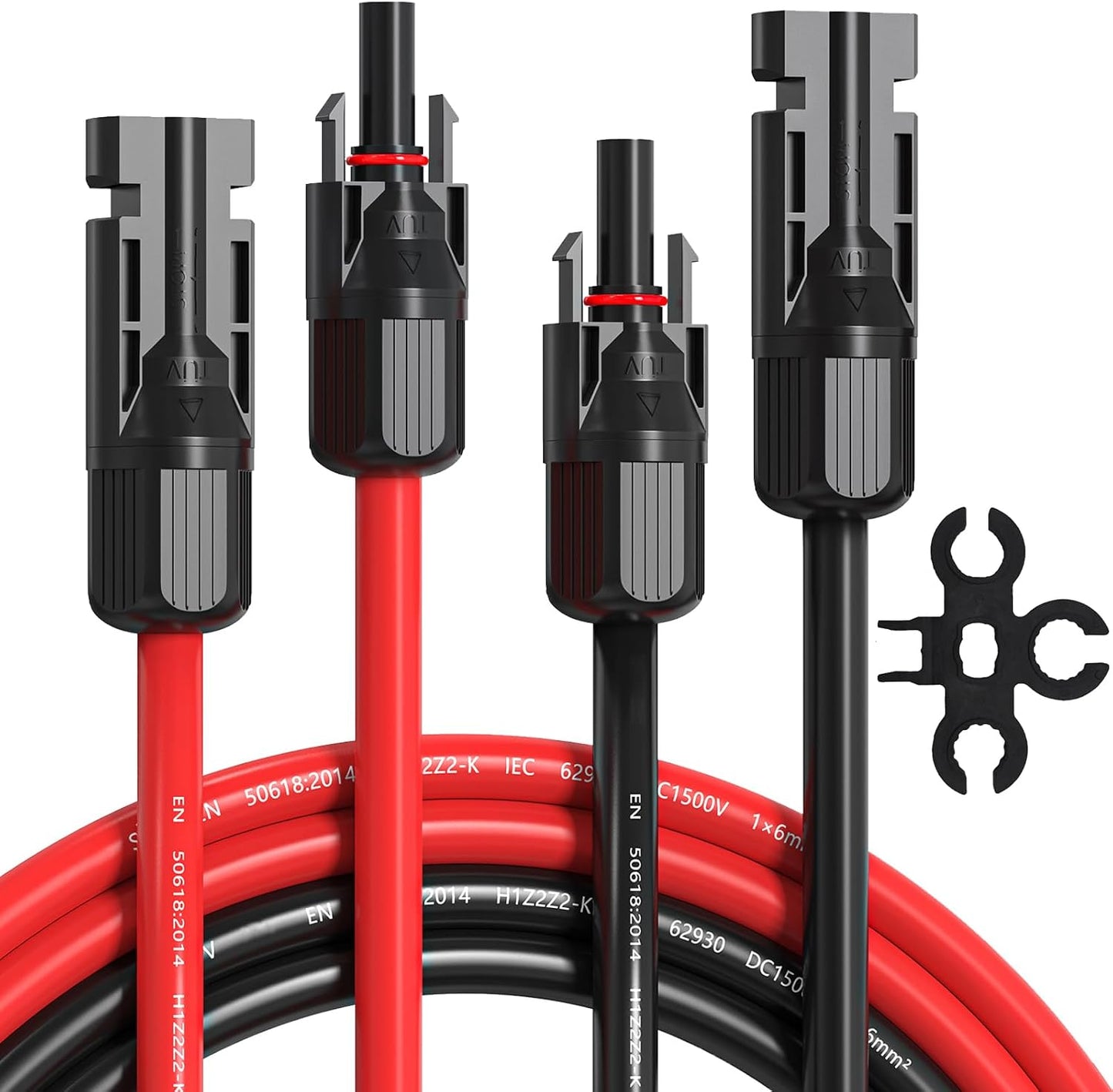 Cable extensión solar 50ft con conectores RV y barco