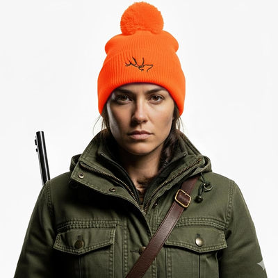 Sombrero Pom Beanie para mujer caza pesca senderismo