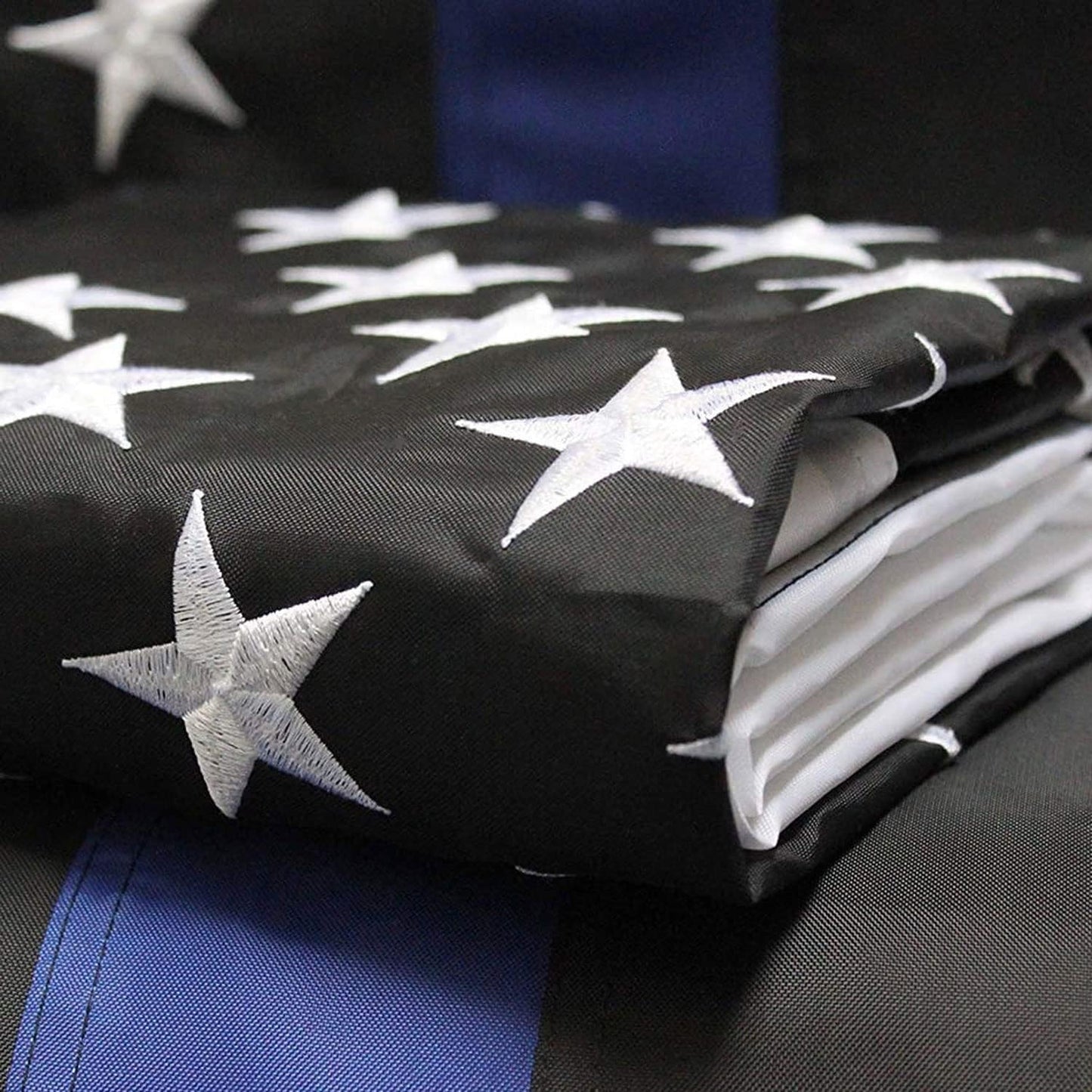 Bandera 3x5ft poliéster estrellas bordadas rayas cosidas