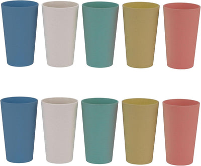Vasos paja trigo 20oz set 10 reutilizables sin BPA