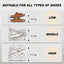 Organiz. zapatos 12 pzas 3 niveles ajustables transparente